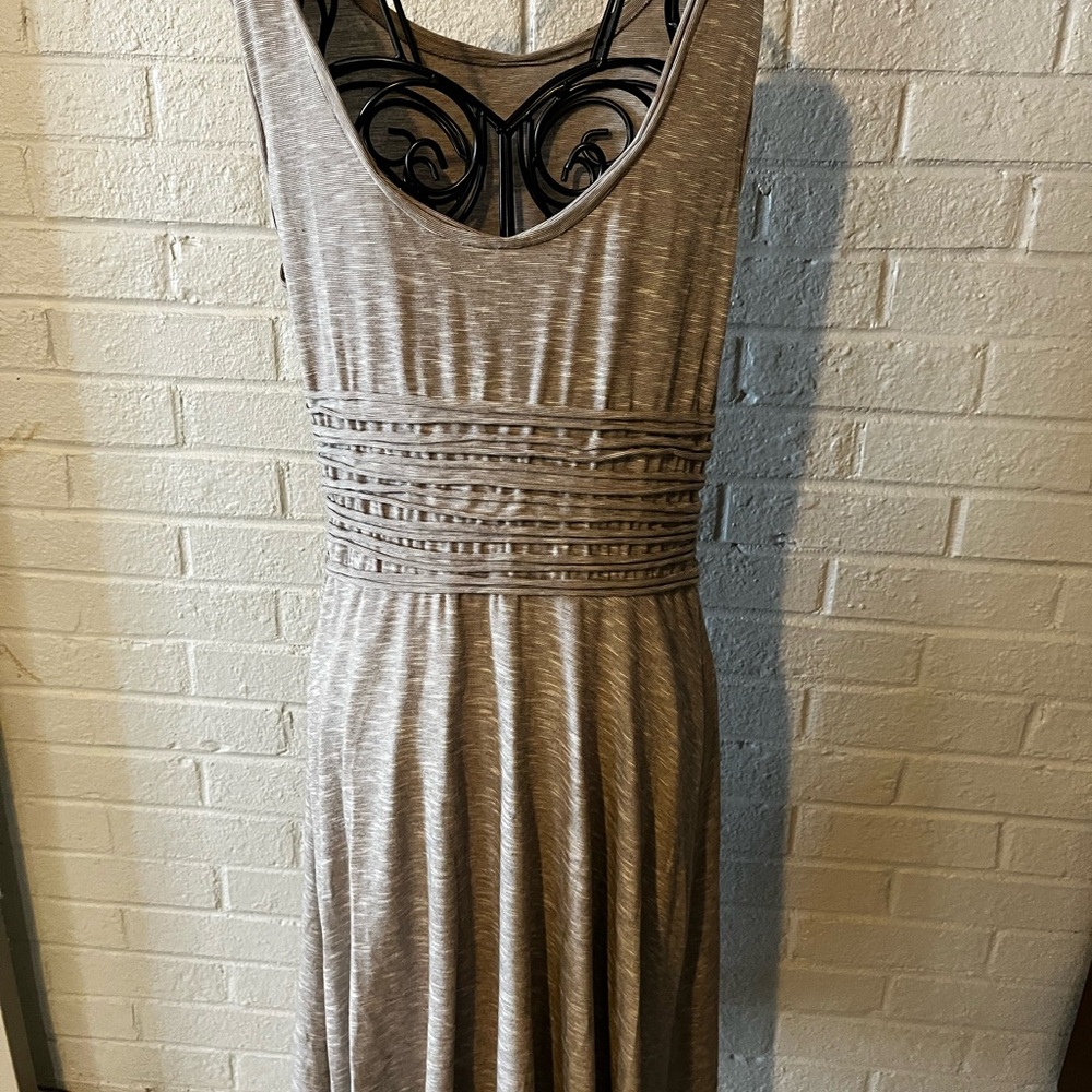 Max Studio Light Gray Flattering Tshirt Dress - image 5